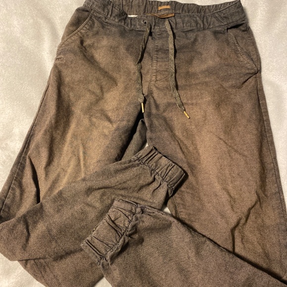 Men's Brown Casual Pants - Picture 2 of 4